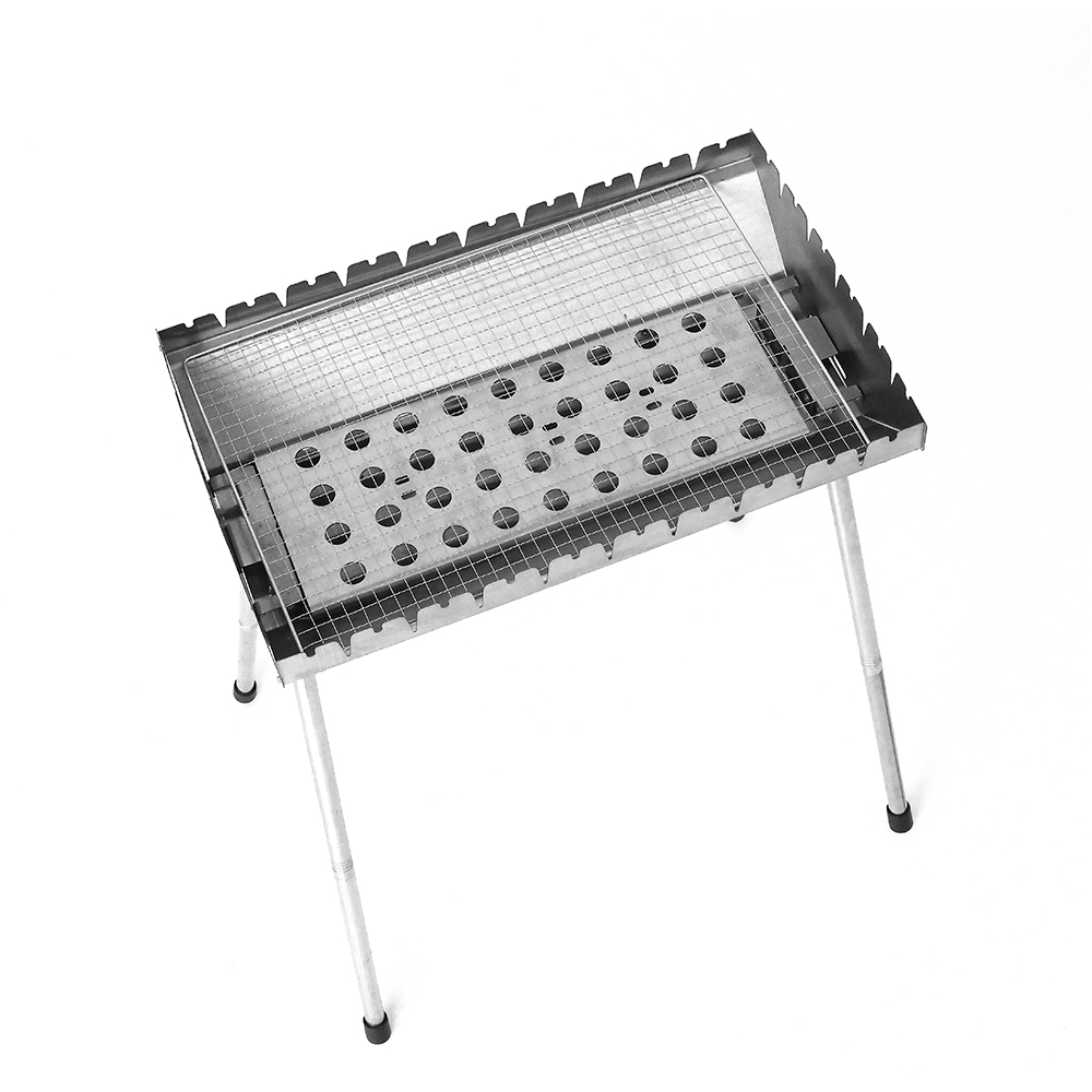 Grill Barbeku Biasa Keluli Tahan Karat Melebar