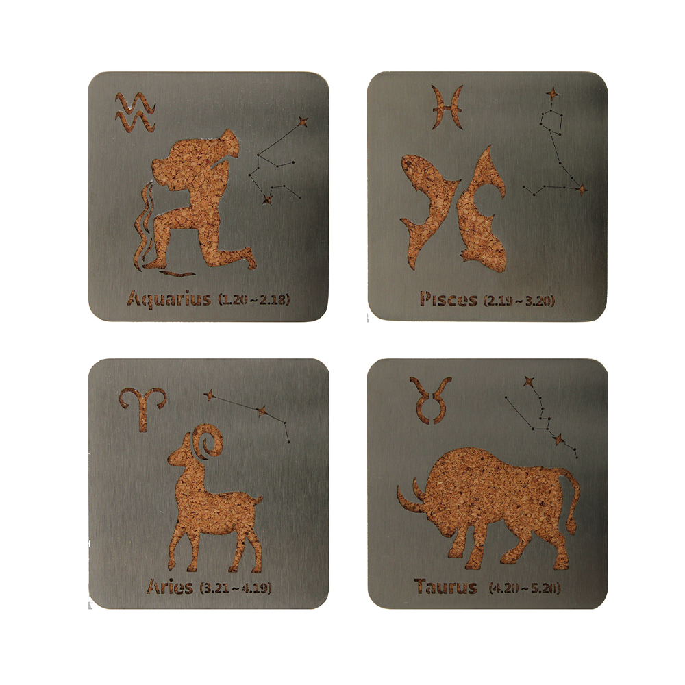 Coaster penebat haba keluli tahan karat